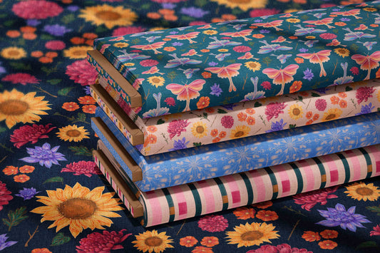 Transform Your Space This Fall with Bold, Luxe Fabrics + Wallpapers: Meet A Blooming Melody