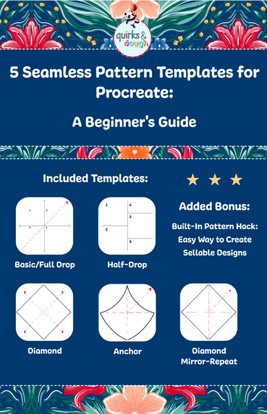 Procreate Notes Template Download 5 Free Procreate Seamless Pattern Templates for Beginners ...