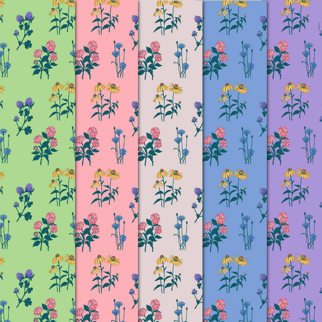 Seamless Digital Pattern Paper – Printable Scrapbook & Craft Sheets ...